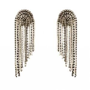 NEW MIGNONNE GAVIGAN women's noor crystal earrings in silver